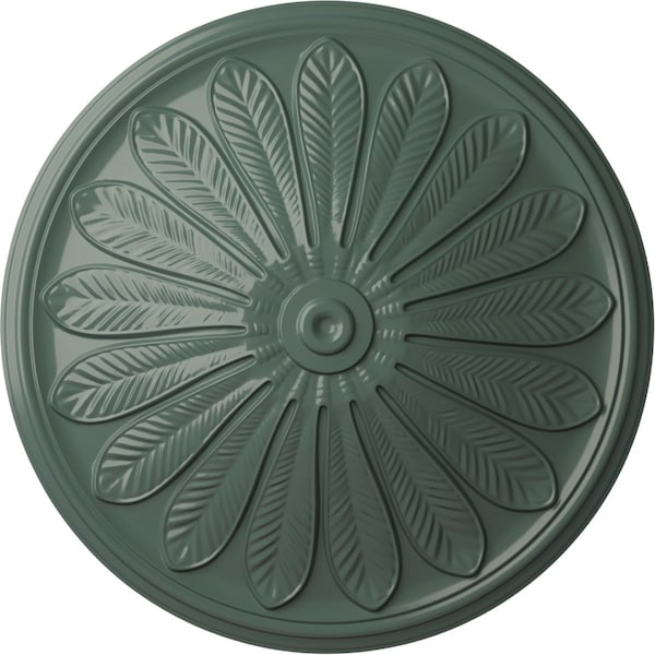 Ekena Millwork Brontes Ceiling Medallion (Fits Canopies up to 3 5/8"), Hnd-Painted Cloud Burst, 25 1/2"OD x 5 1/2"P CM25BRCBF - main